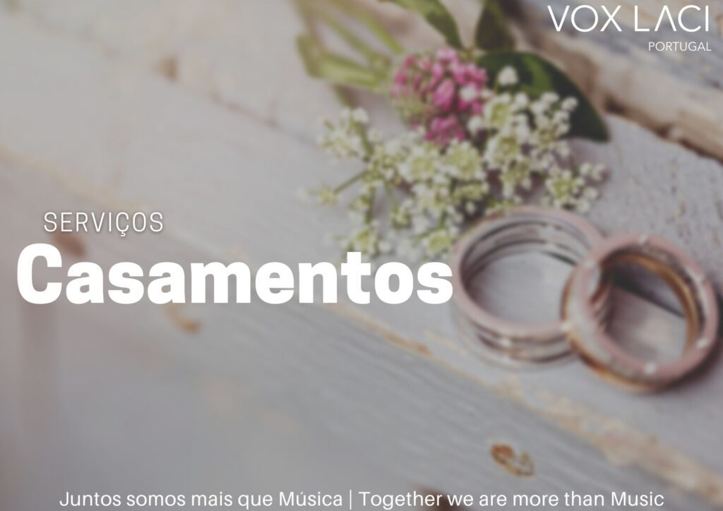 Coro VoxLaci a cantar num casamento — música coral para cerimónias em Lisboa e Cascais