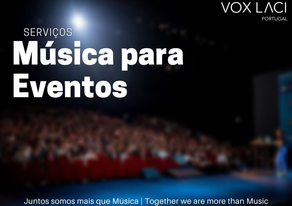Coro VoxLaci a atuar num evento privado — atuação coral em jantares de gala e eventos corporativos em Lisboa e Cascais